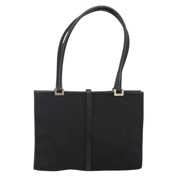 GUCCI Jackie Shoulder Bag Nylon Black Silver - Picture 3 of 16